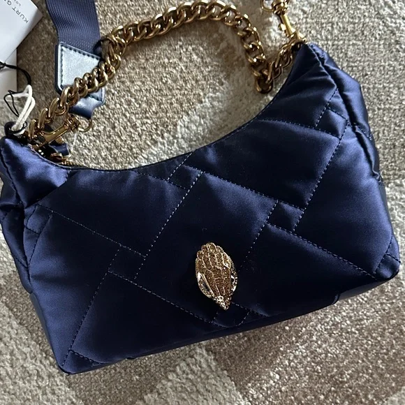 Kurt Geiger Navy Quilted Bag - Picture 2 of 6